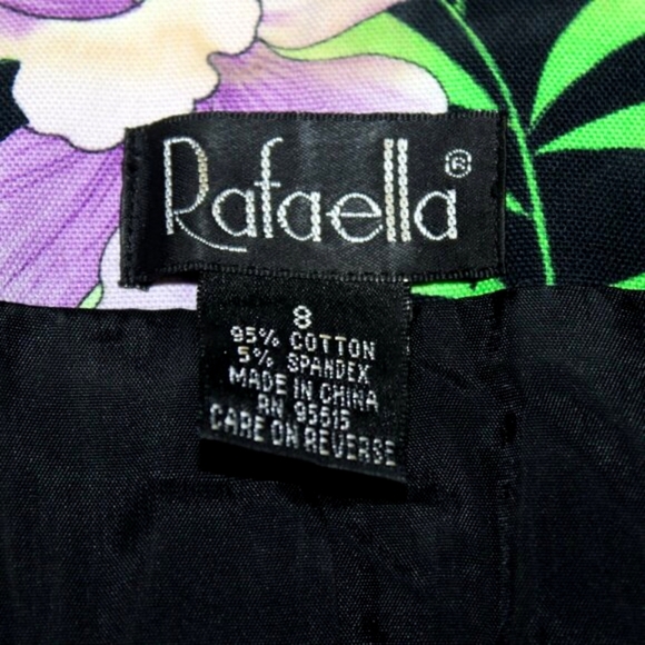 Rafaella Tropical Floral Blazer Size 8 - Picture 7 of 7